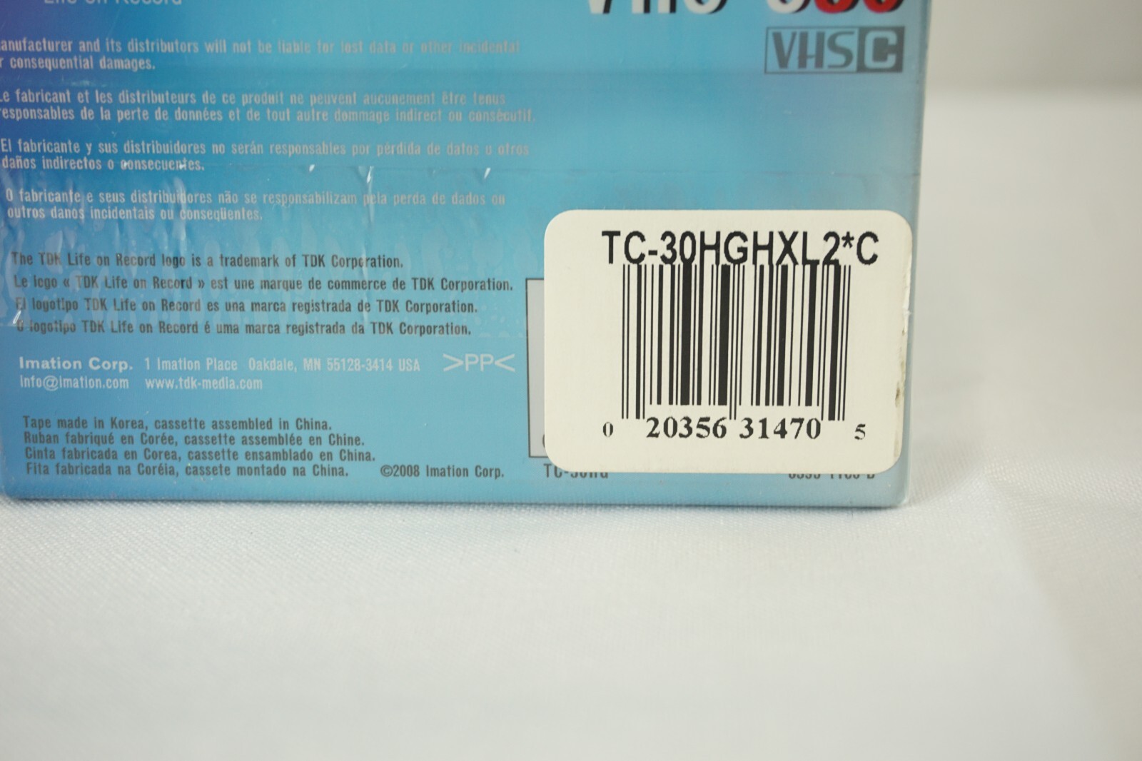 NEW TDK Superior High Grade VHS-C 30 Min 2 Pack TC-30HG For ALL VHS-C CAMCORDERS