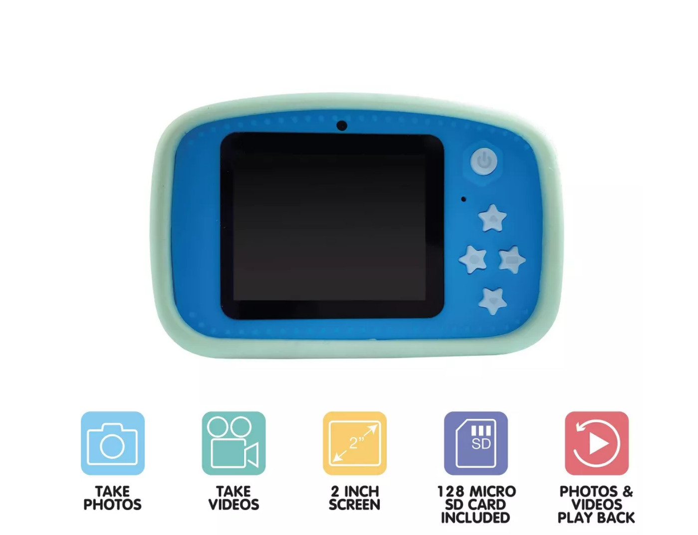 Cinnamoroll Kids’ Digital Camera: Hello Kitty Sky Blue, 48 Megapixels, 2″ Screen