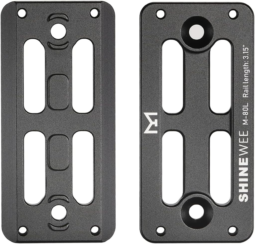 Arca Dovetail Rail for M-LOK System Tripod Mount Adapter Arca-Swiss RRS 2-Slot