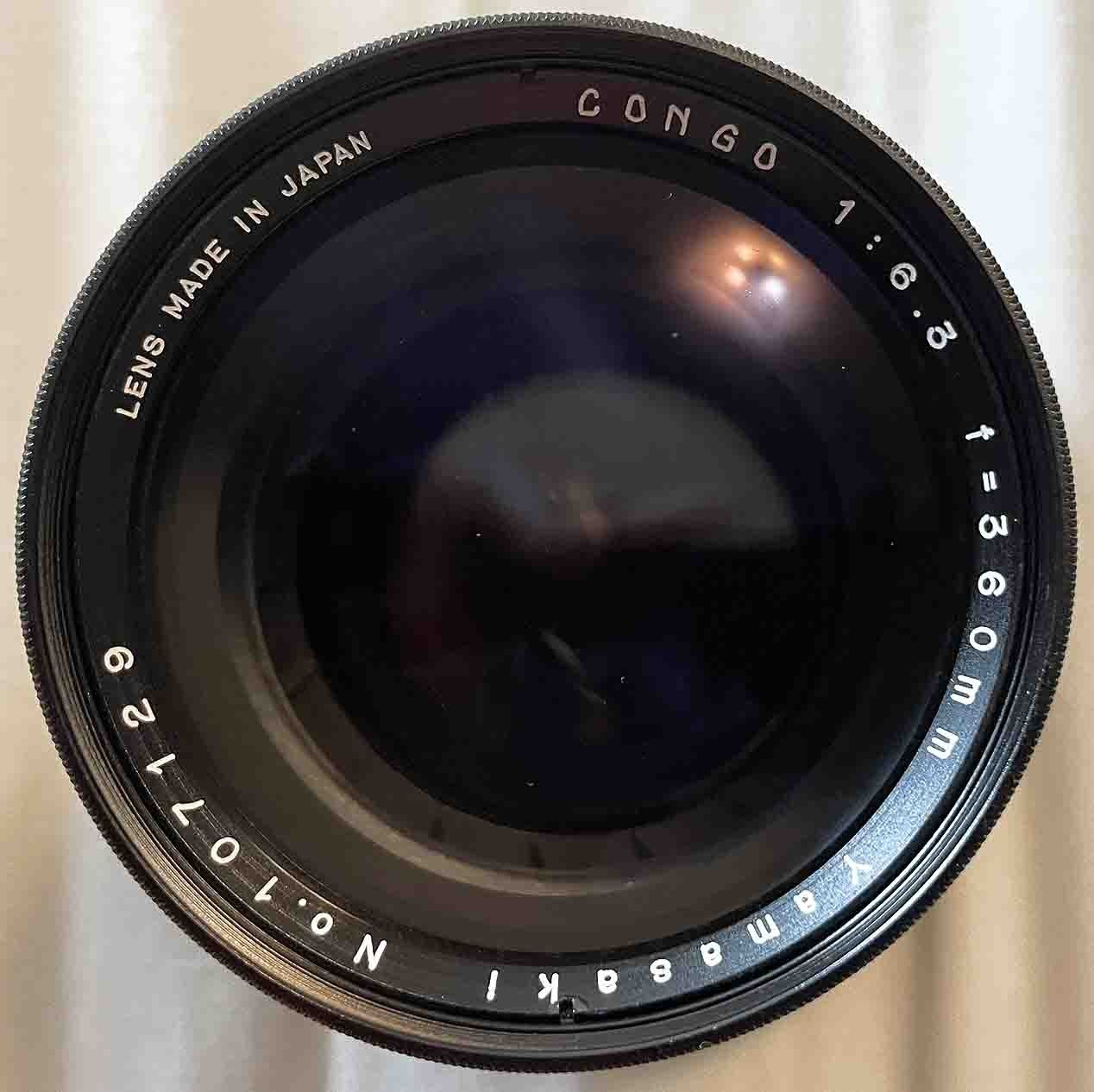 Pristine NOS Yamasaki Congo 360mm f/6.3 8×10 Lens Japan