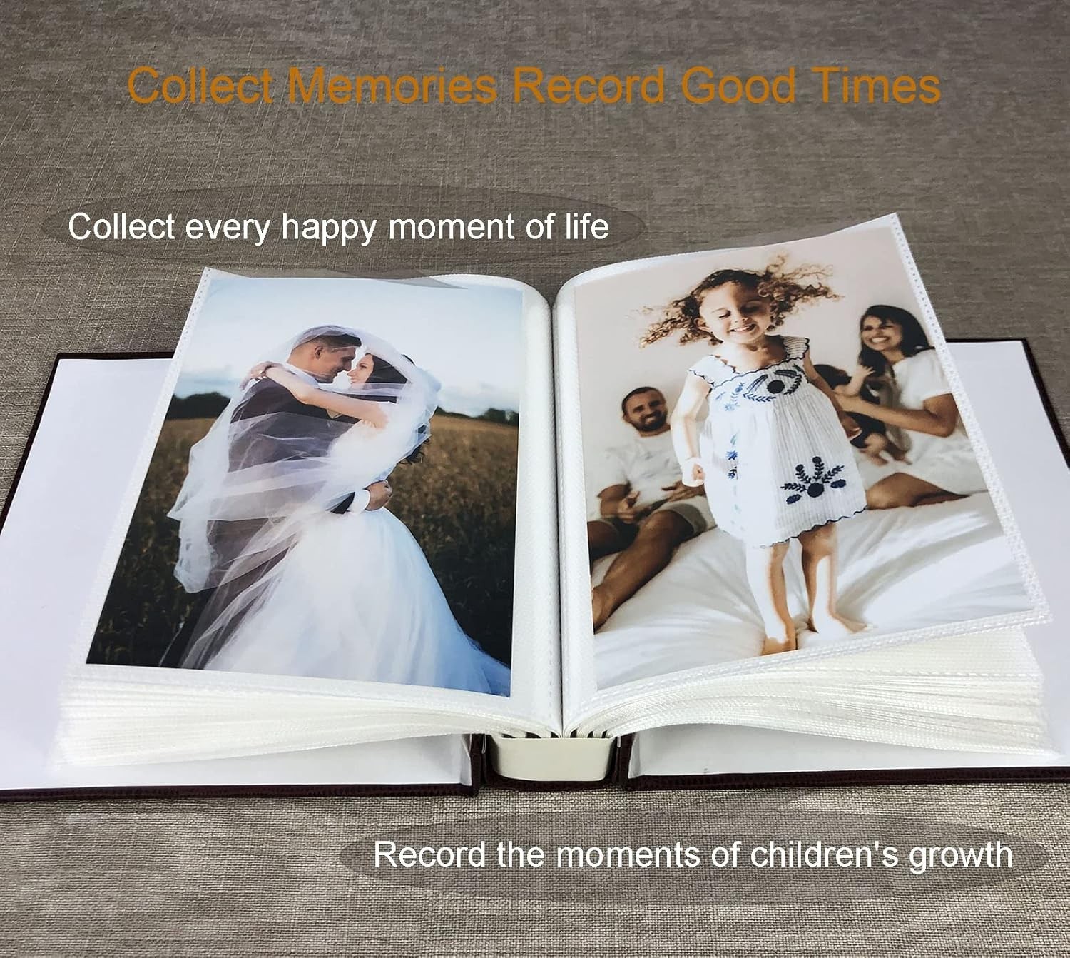 Small Photo Album 4×6 100 Photos, 50 Pages Hold 100 Pictures Vertical Photo, 4×6