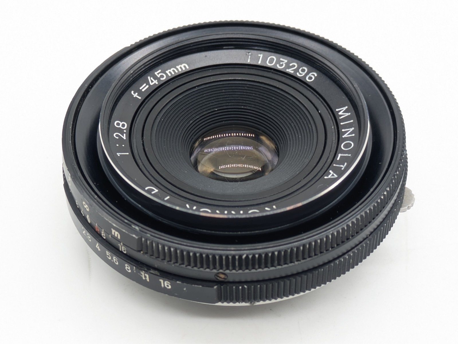 Video*[N MINT] Minolta ROKKOR TD 45mm F2.8 MF Pancake Prime Lens JAPAN 1day ship