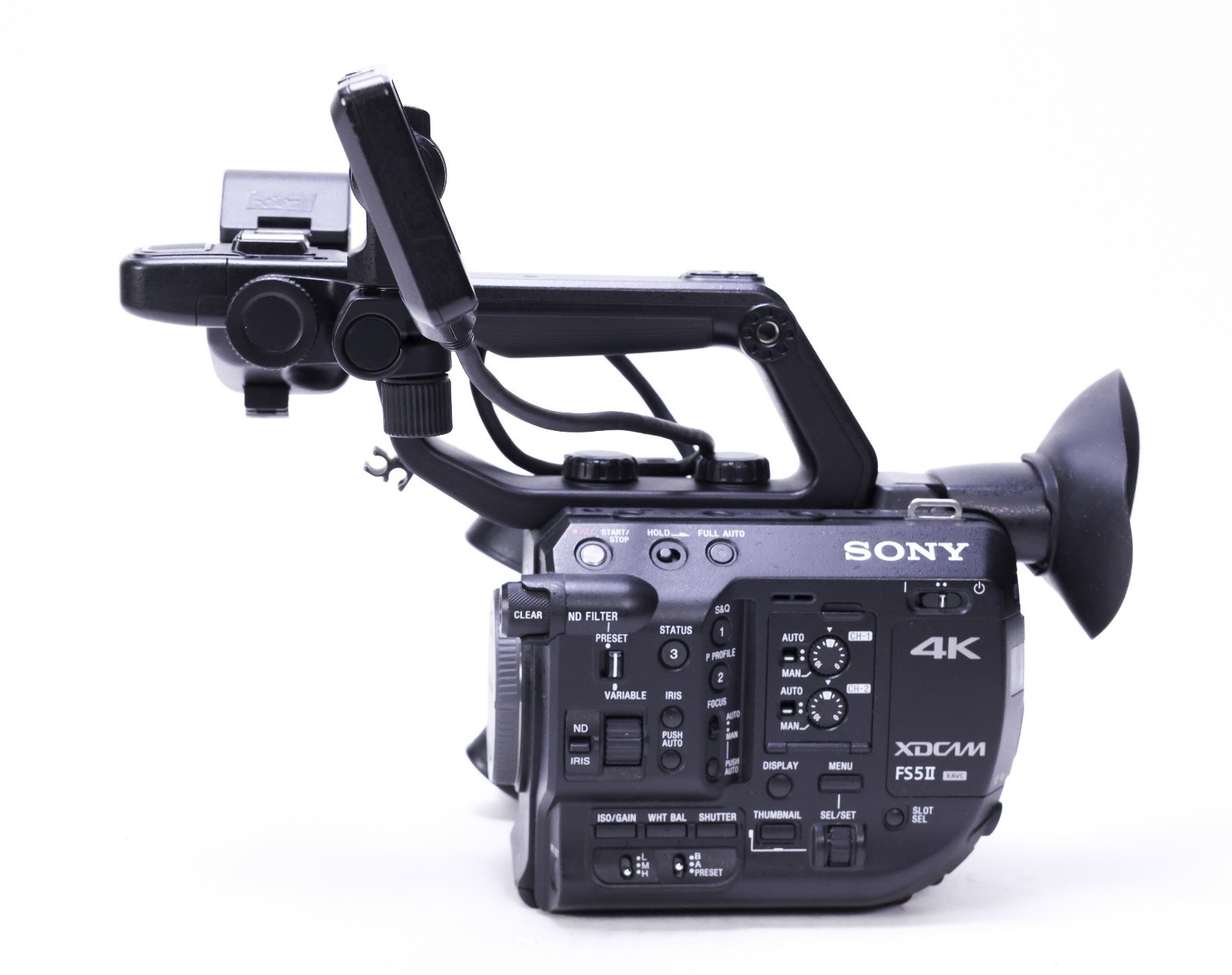 Sony PXW-FS5M2 FS5 Mark II Super 35 4K Handheld Camcorder w/Side Grip & Case