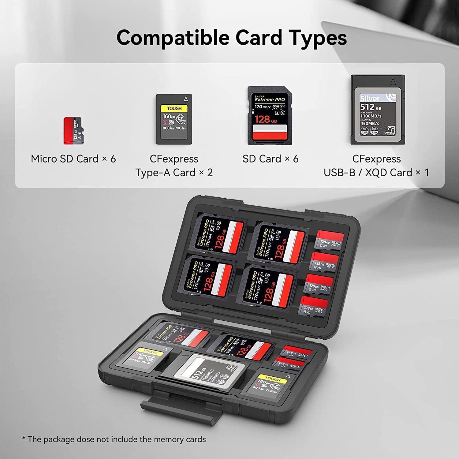 SmallRig Memory Card Case for TF Card/SD Card/CFexpress Type A/ Type B Card 3192