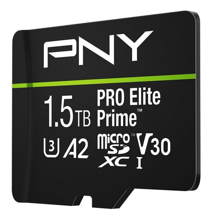 PNY PRO Elite Prime 1.5TB microSDXC UHS-I U3 V30 A2 Class 10 Card