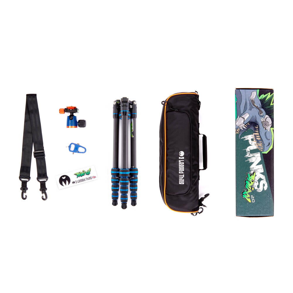 3 Legged Thing Punks Brian 2.0 Carbon Fibre Tripod (Blue)