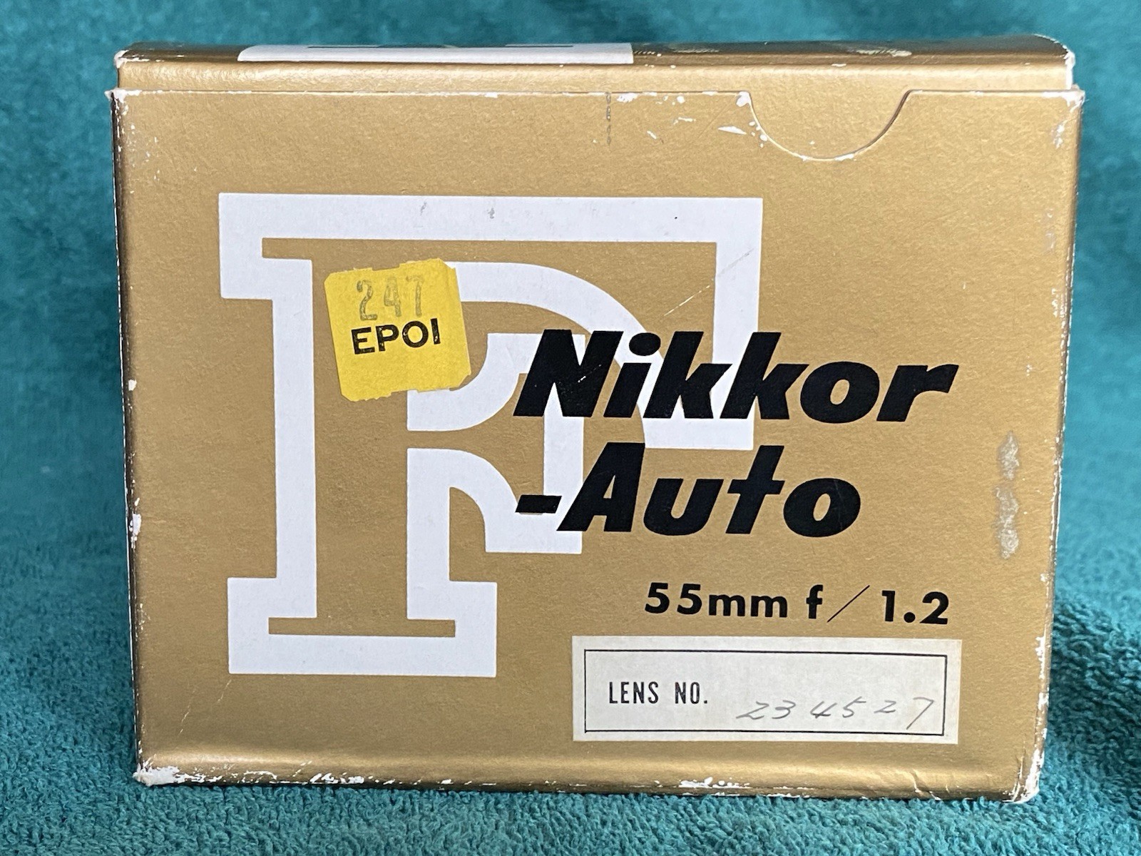 1971 Nikon Nikkor-S 55mm f/1.2 Lens Pre-Ai for Nikon F F2 F2S F2SB 9.5/10 in Box