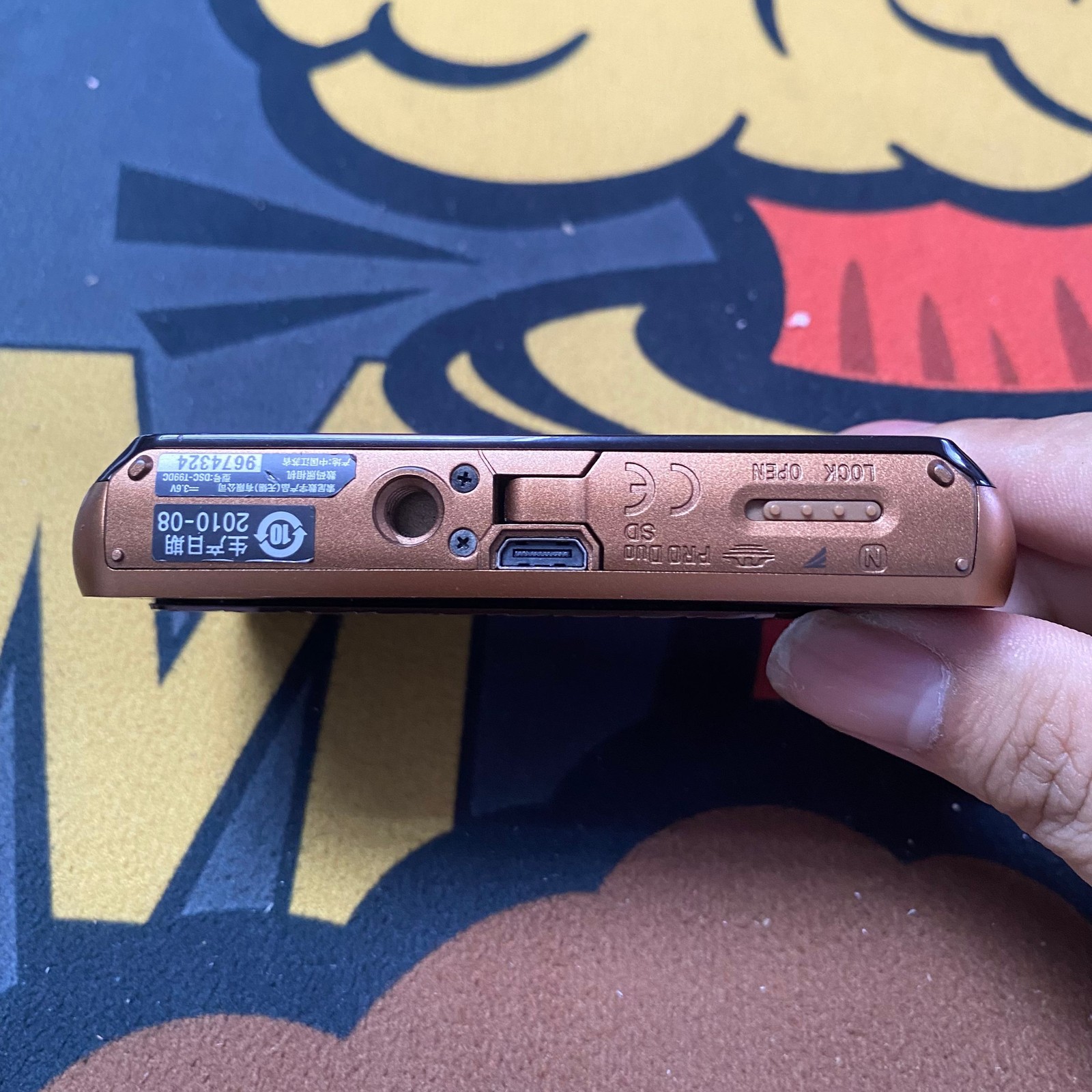 SONY Cyber Shot DSC-T99D 14.1MP CCD Vintage Digital Camera 4x Optical Zoom Brown