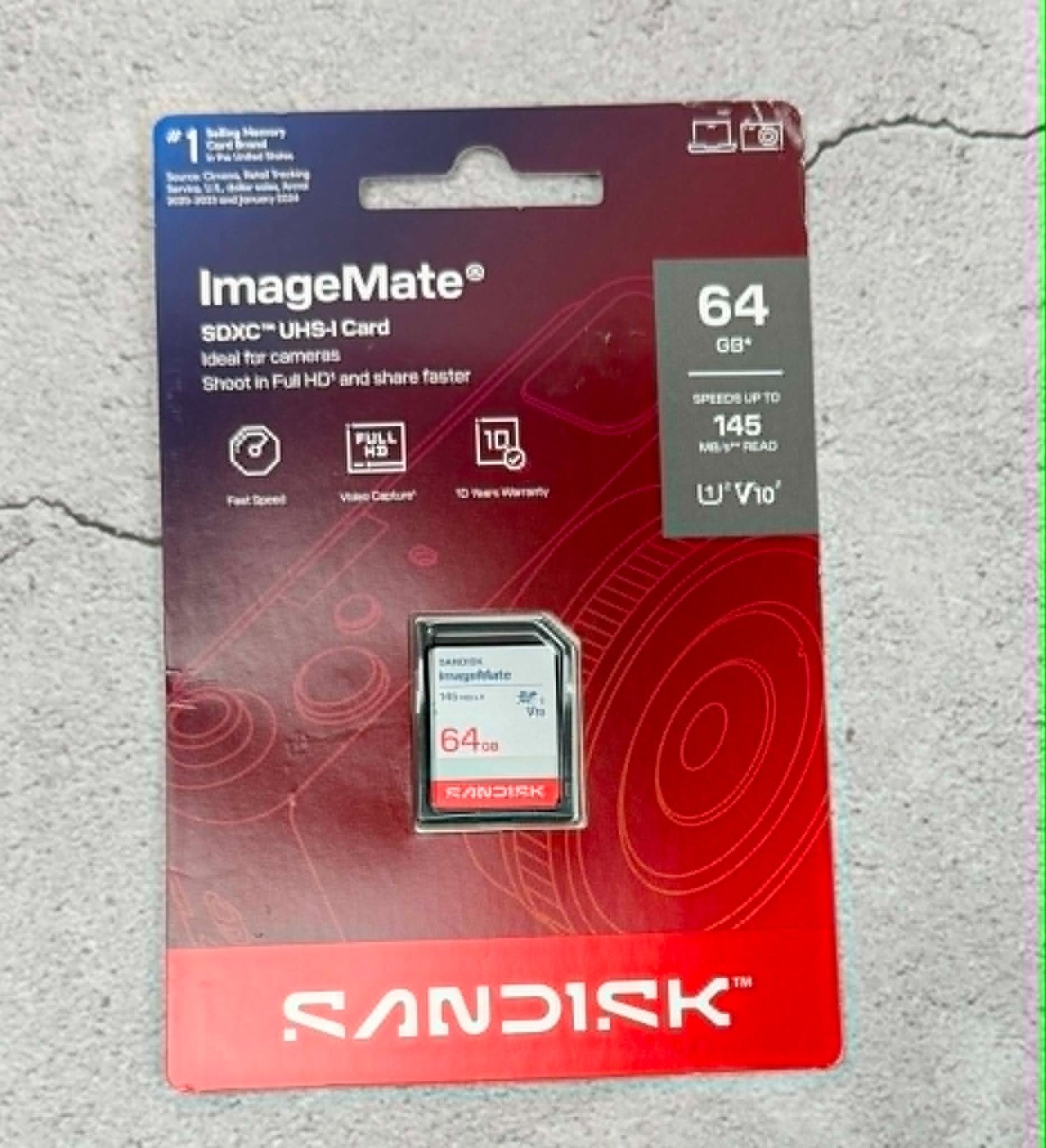 SanDisk ImageMate 64GB SDXC UHS-I Card U1 V10 145MB/