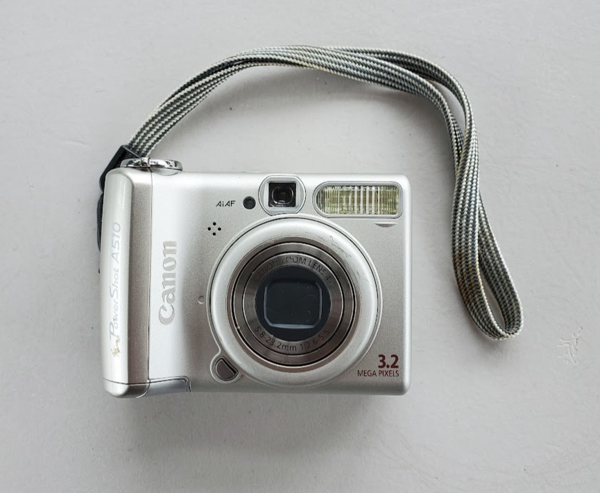 Canon PowerShot A510 Compact Digital Camera 3.2MP 4x Zoom + Original Wrist Strap