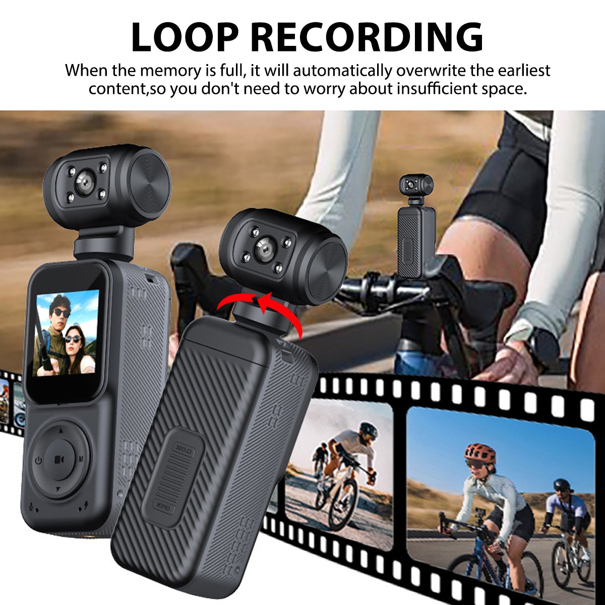 4K/2K HD WiFi Pocket Action Mini Body Camera Audio & Video Recording Sports Cam
