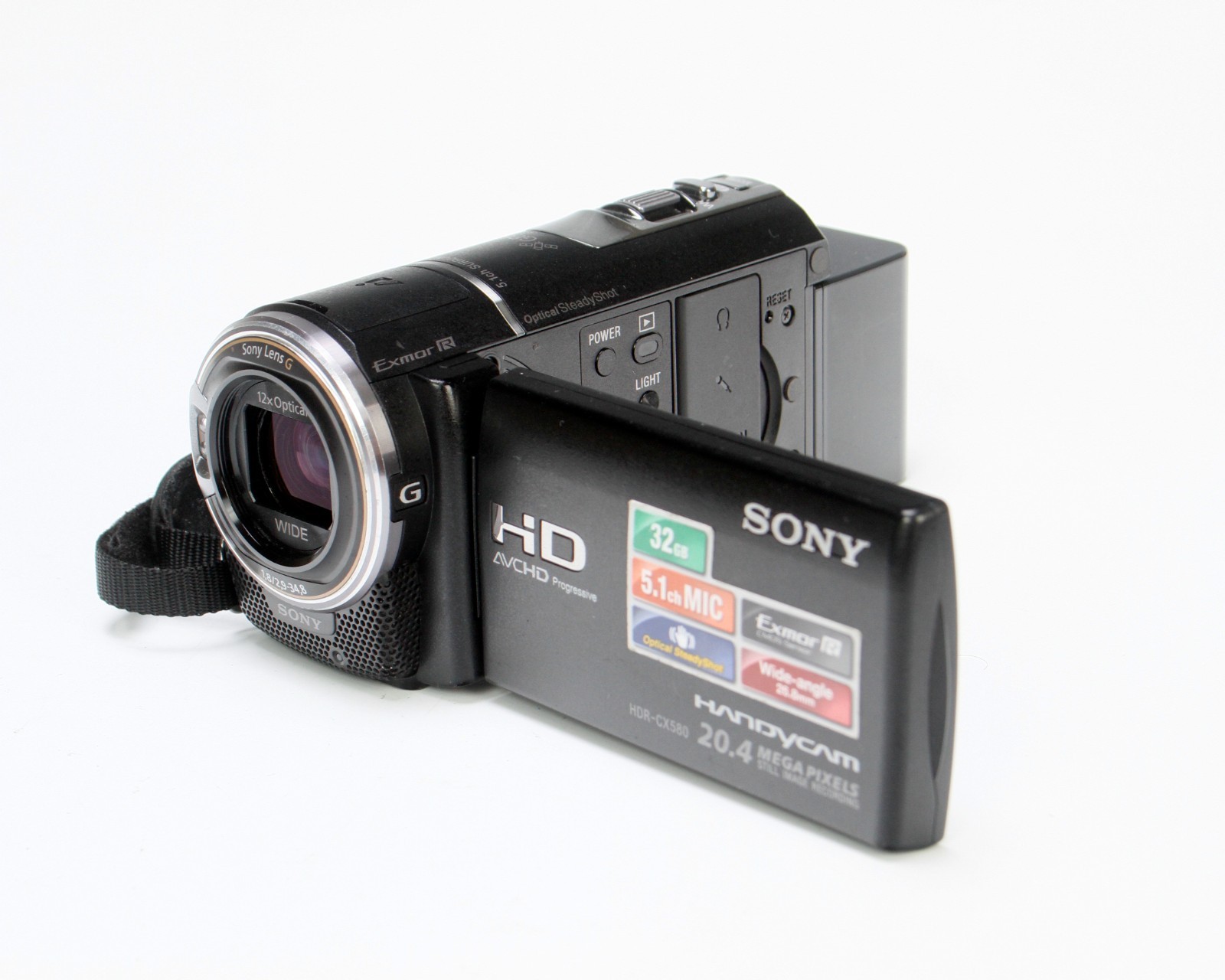 Sony Handycam HDR-CX580V High Definition Camcorder (Black) 32GB Internal Memory