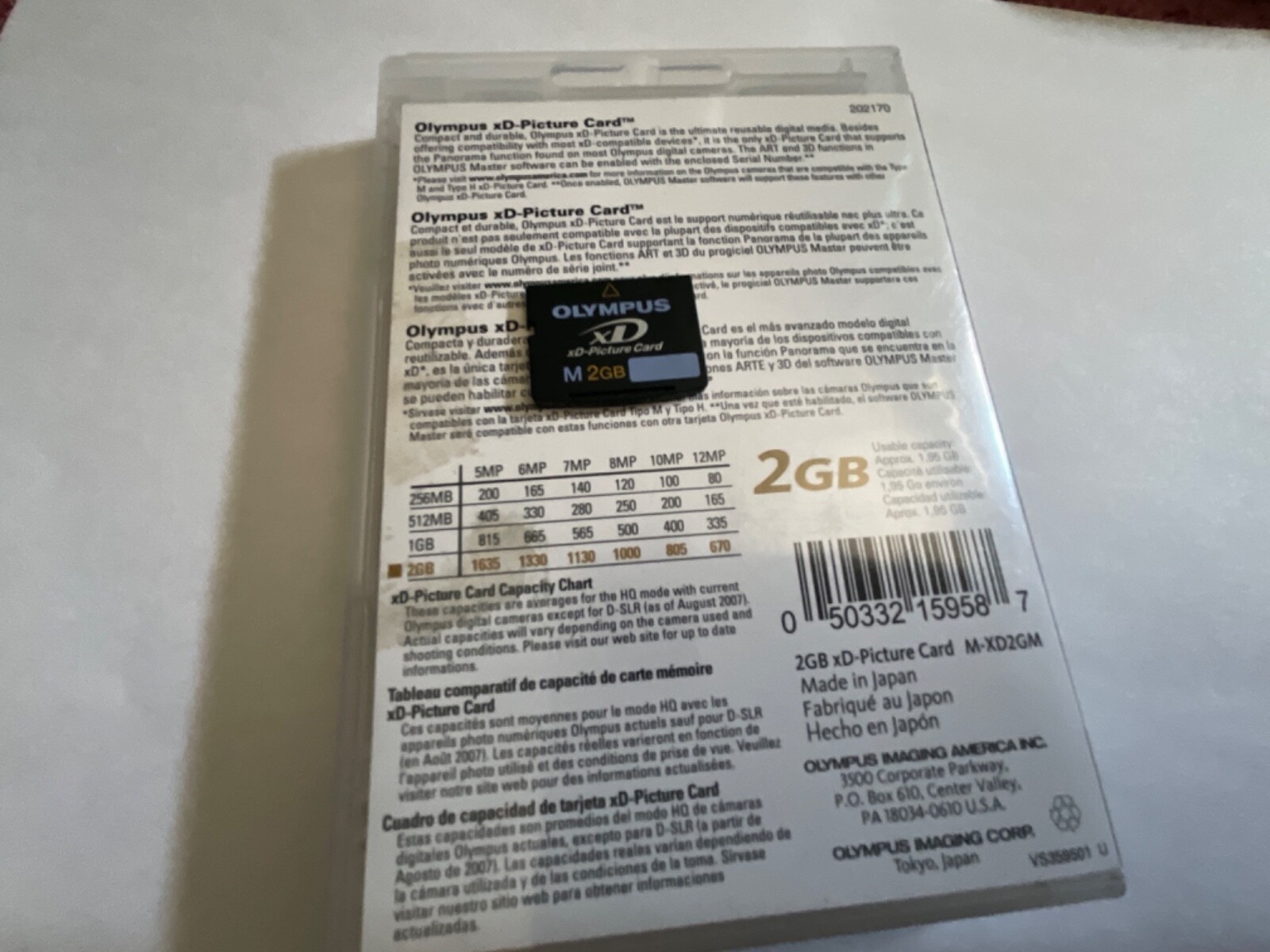 1pcs M 2gb Olympus XD Picture Memory Card for Olympus.fujifilm cameras