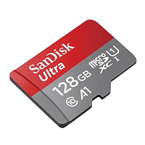 Ultra microSDXC UHS-I Memory Card – Up to 140 MB/s, C10, U1, Full HD, 128GB