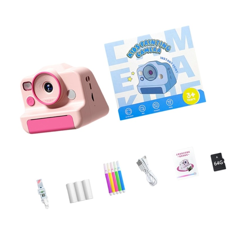 High Definition Digital Camera Instants Thermals Print Double Lens Technology