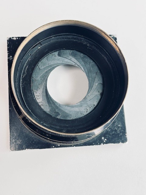 Large format lense barrel and shutter
