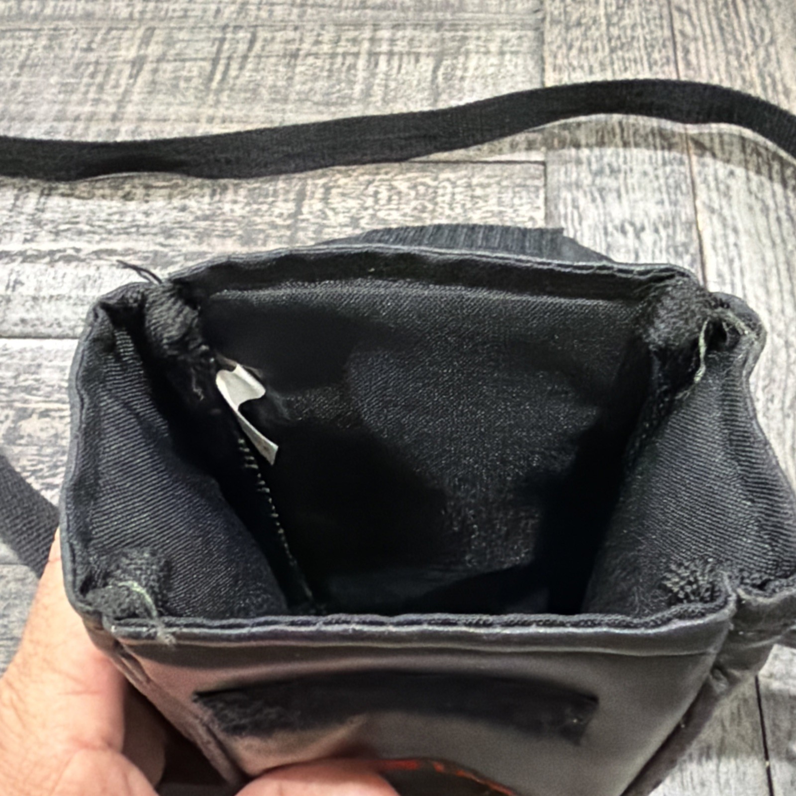 Pentax Leather Camera Case Carry Shoulder Bag Embroidered Logo Black photograph