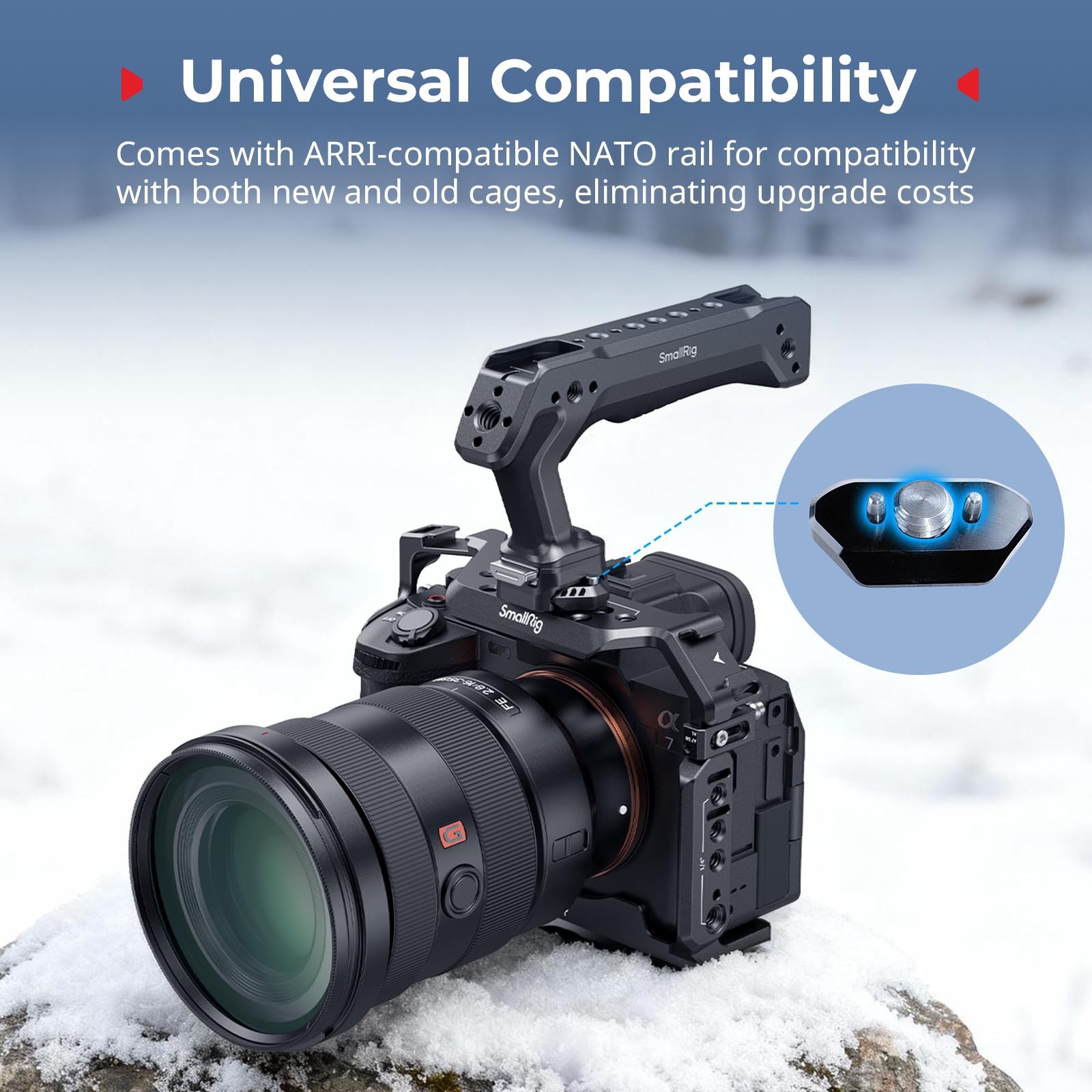 SmallRig Quick Release Top Handle for ARRI with 1/4″-20 Screw 15kg Max Load