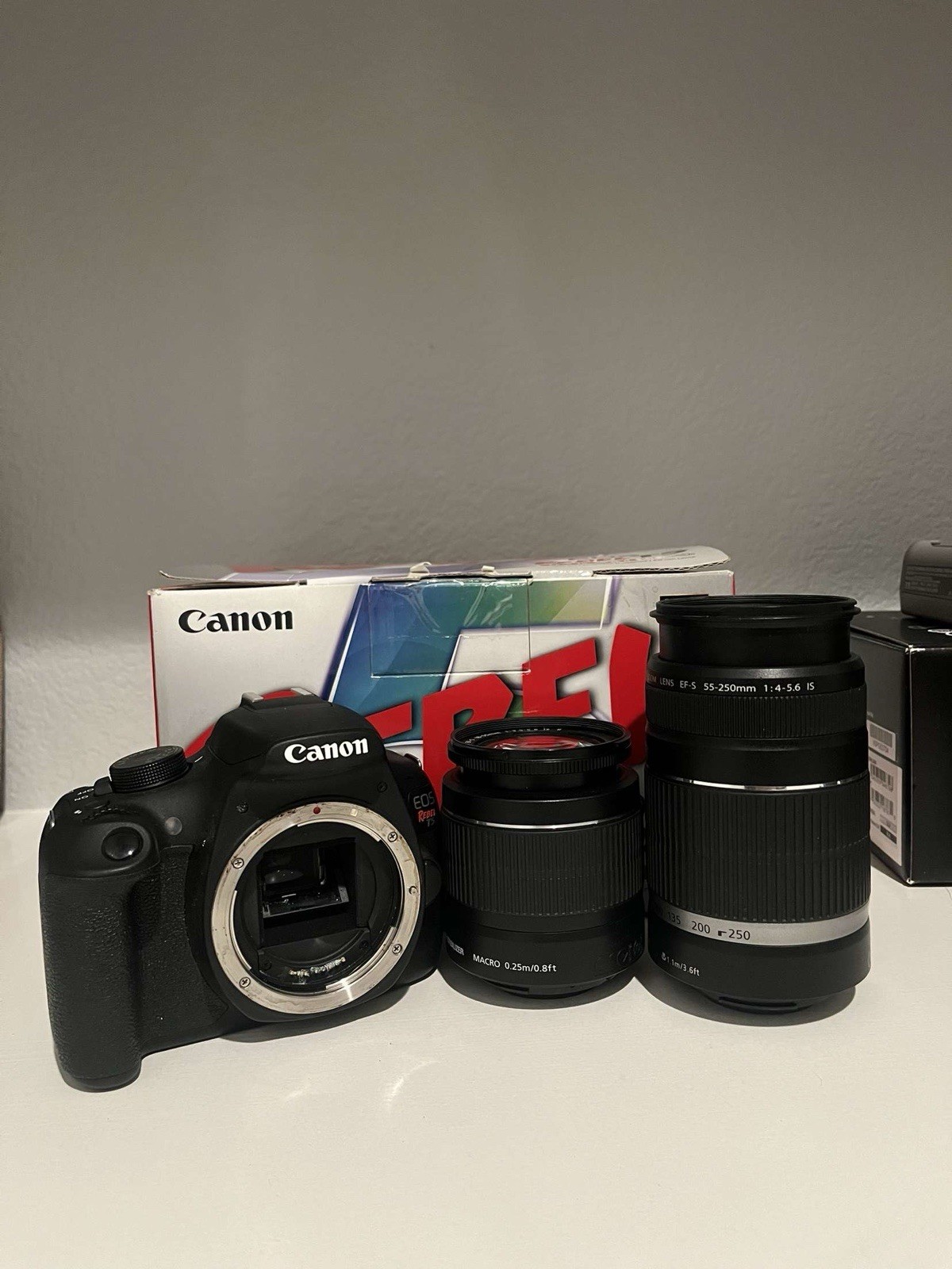 Canon EOS Rebel T5 18.0 MP DSLR Camera Kit with EF-S 18-55mm f/3.5-5.6 IS II…