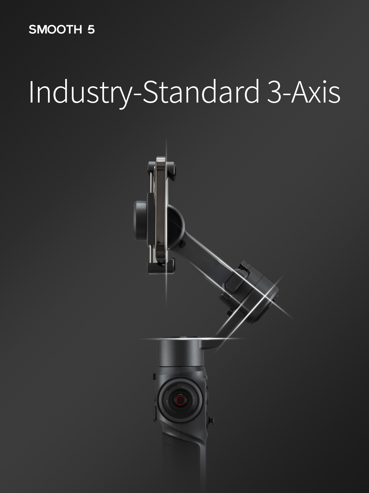 Zhiyun Smooth 5 Phone Gimbal, 3-Axis Handheld Smartphone for iPhone 14 Pro Max