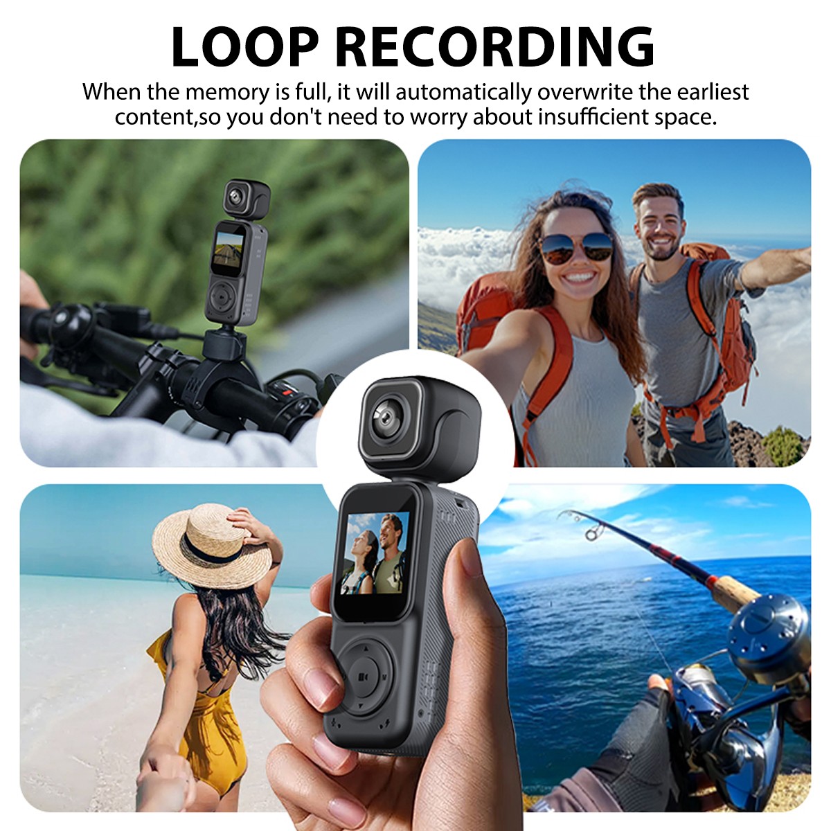 4K/2K HD WiFi Pocket Action Mini Body Camera Audio & Video Recording Sports Cam