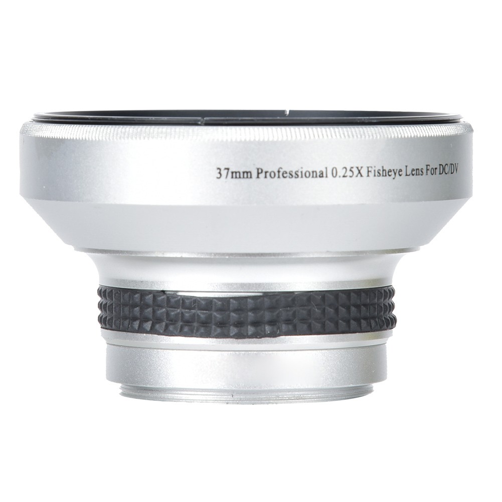 Silver Strong Applicability 37mm 0.25X Super Fisheye Additional Lens For 37mm