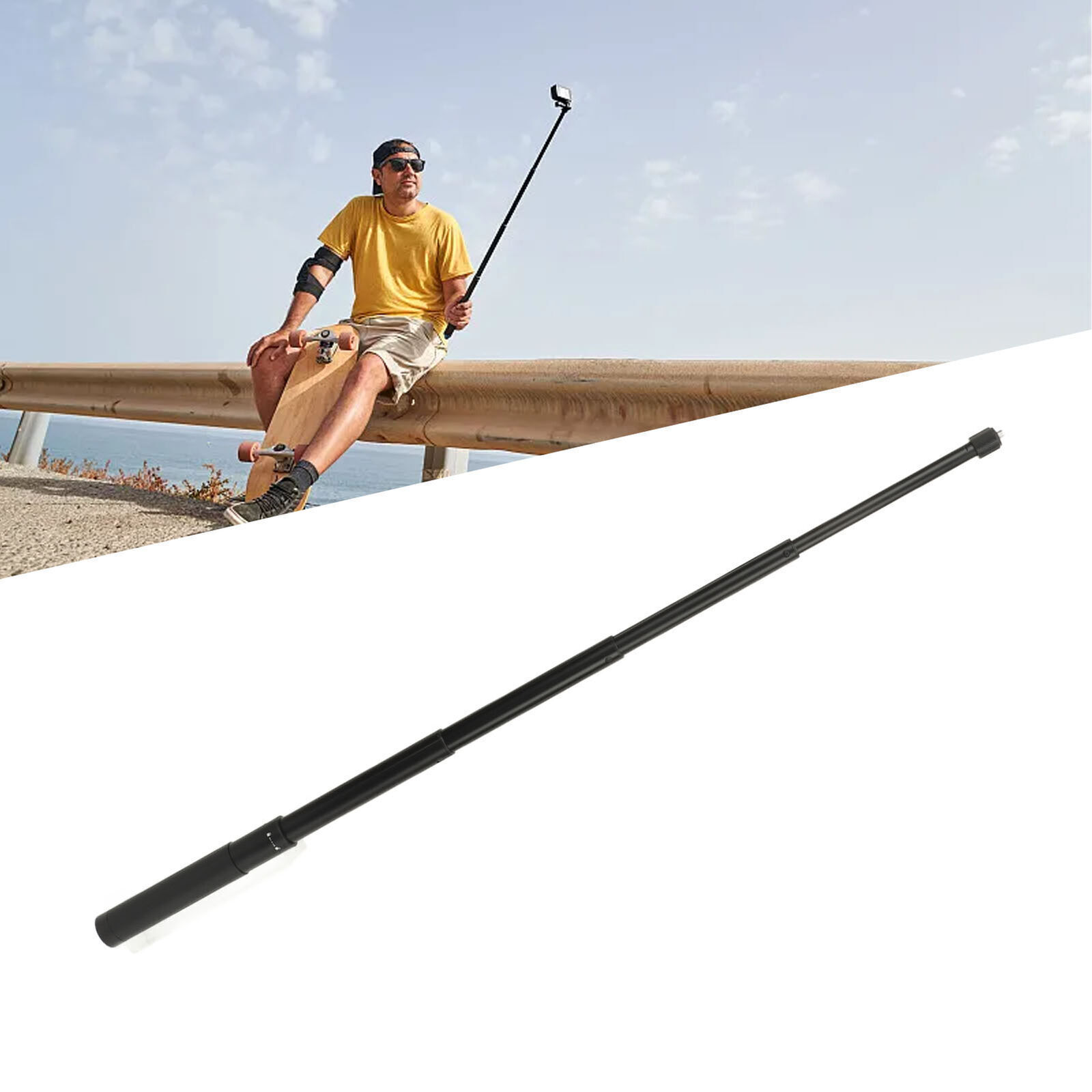 0.7m Action Camera Invisible Selfie Stick 5 Length Adjustment Sport Camera Selfi