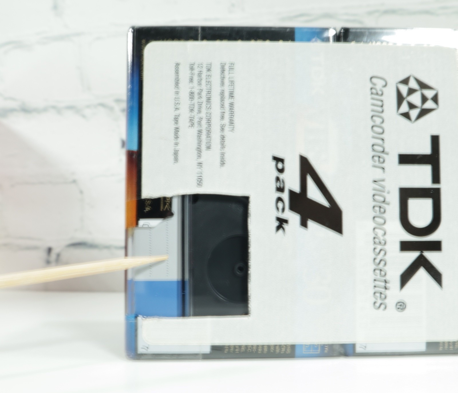Lot 4 TDK TC-30HG VHS-C Camcorder Cassette Tapes HG Ultimate NEW SEALED Blanks