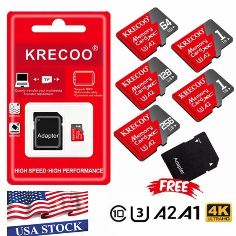 Micro SD Card Ultra Memory Card 64GB 128GB 256GB 512GB 1TB Lot U3 4K High SPEED