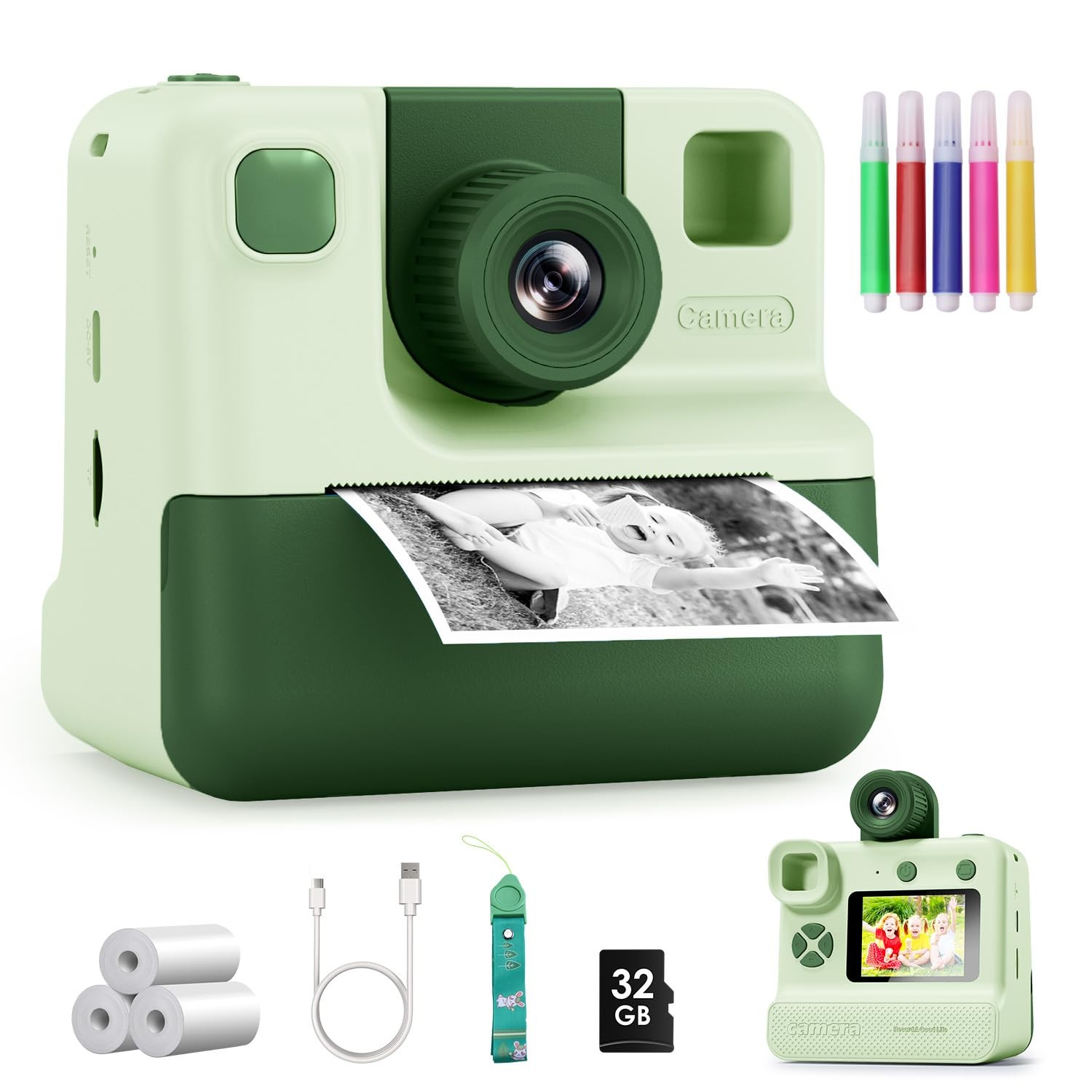 Instant Print, Christmas Birthday Gifts for Girl Boys 3-12 Years Old, FHD Sel…