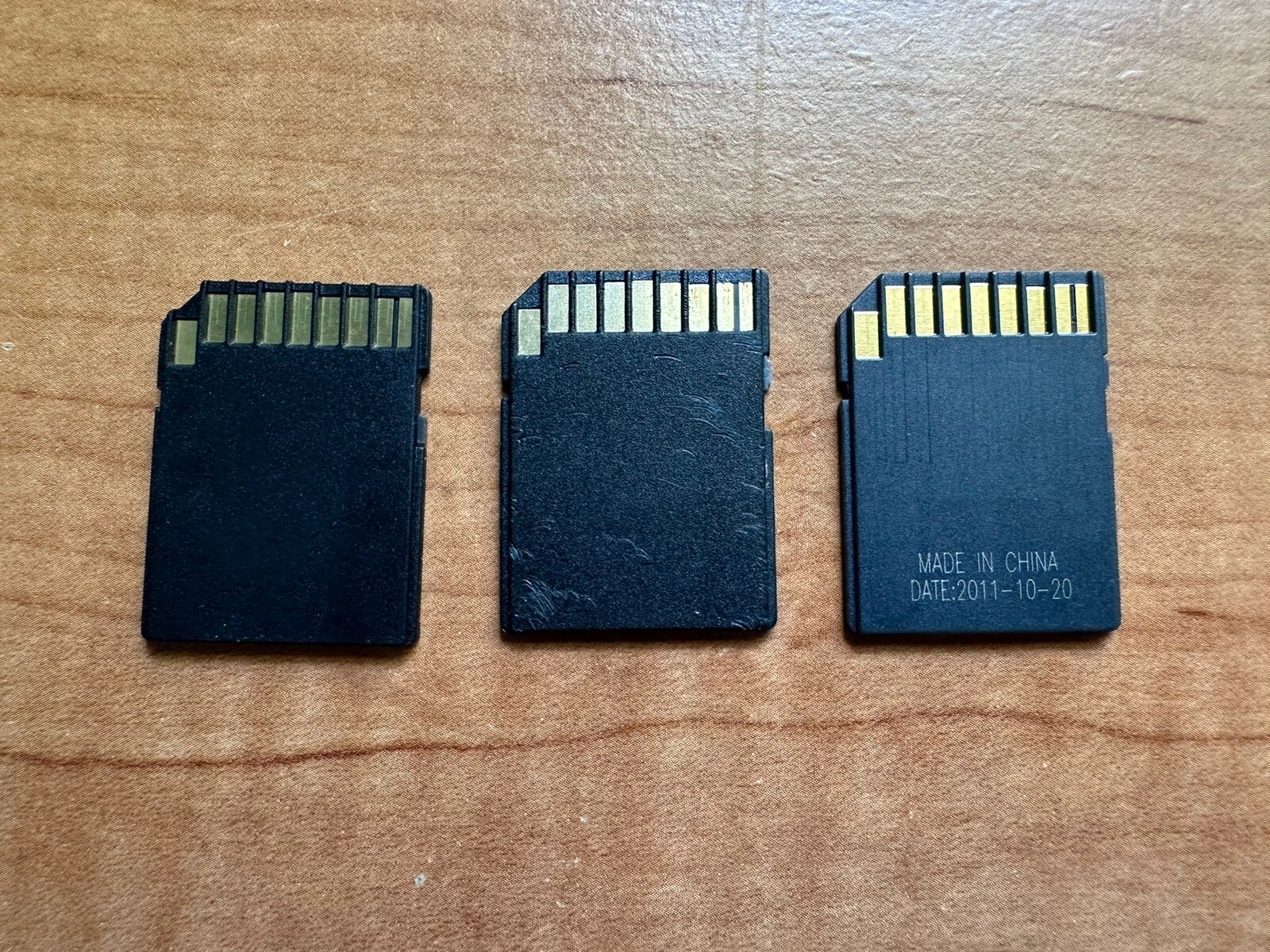 Micro SD Memory Card Adapter Set 3 Used SD memory Card Adapter Samsung- Adata