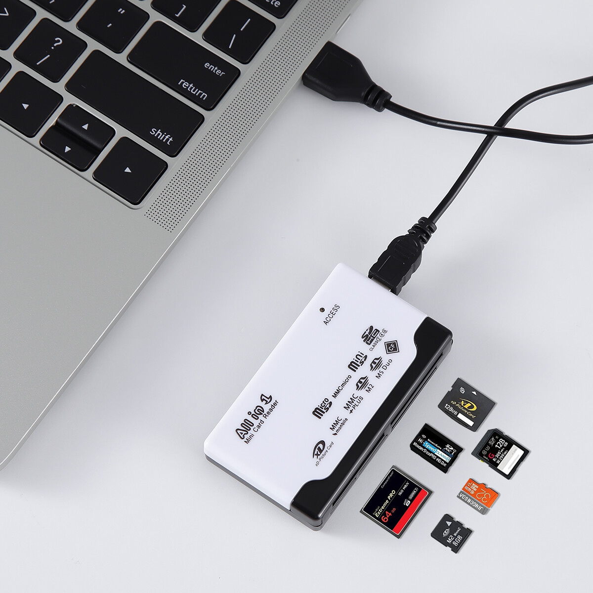 Card Reader USB1.1/ USB2.0/ USB3.0 Micro SD TF CF Smart Memory Adapter Laptop US
