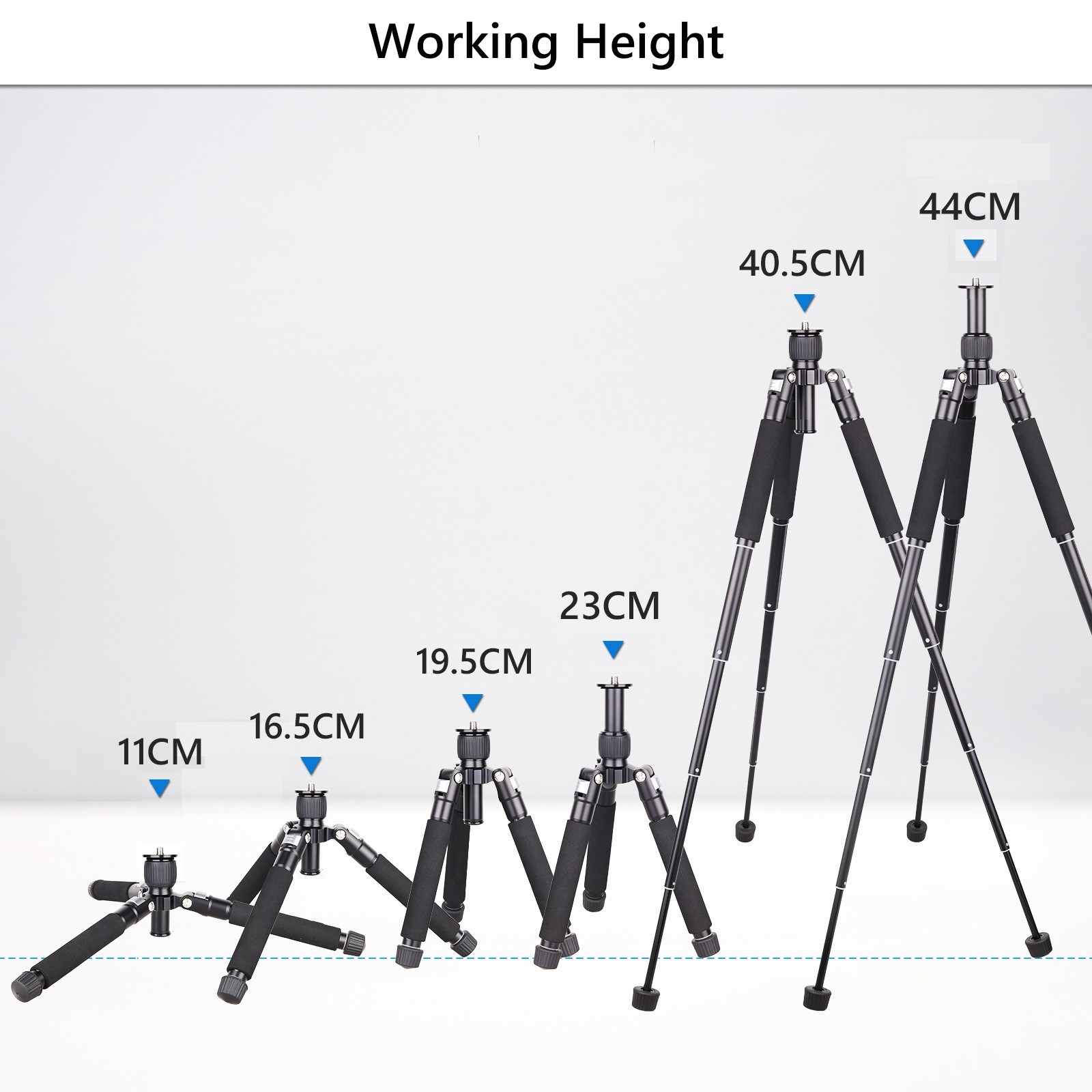 Mini Desktop Tripod Portable Tripod Compact Aluminum Tripod for DSLR Camera