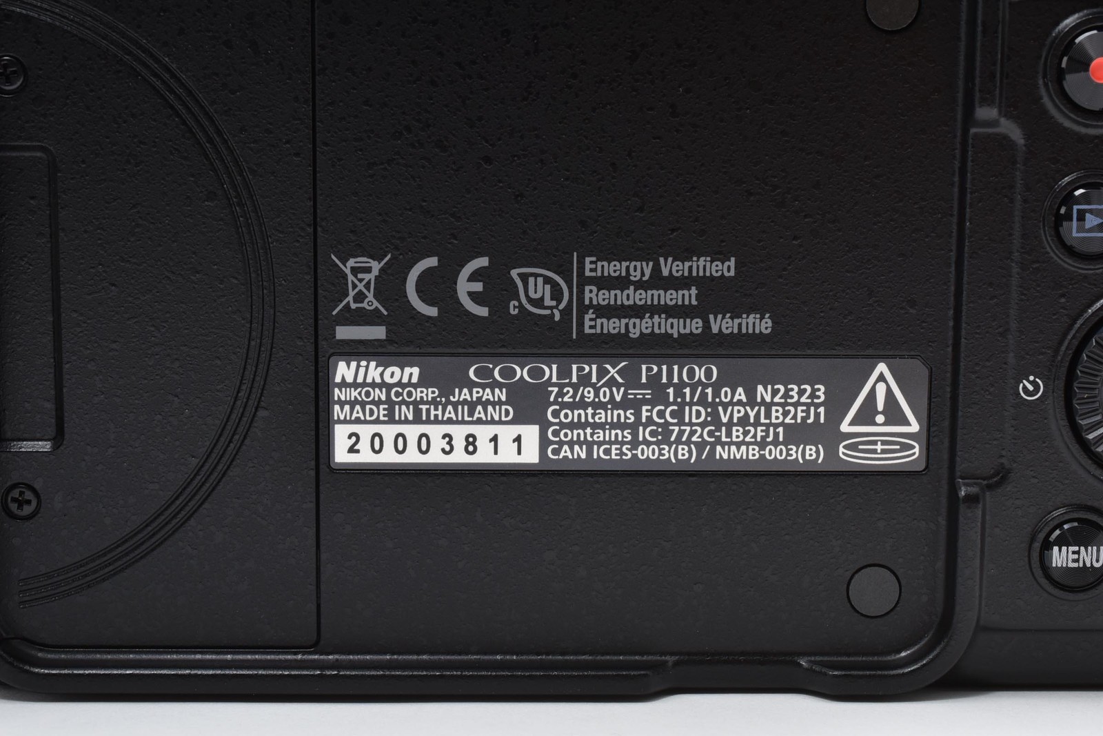 [UNUSED] Nikon COOLPIX P1100 Digital Camera Black w/Box Accessories JAPAN