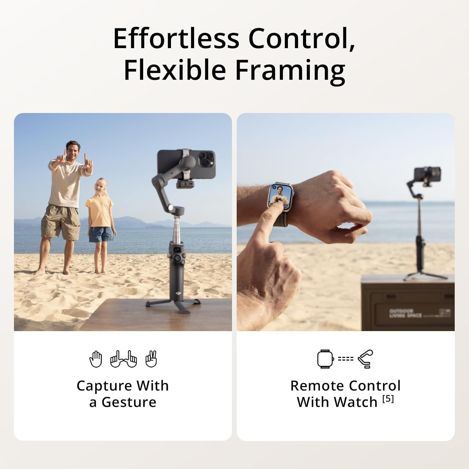 DJI Osmo Mobile 8 Gimbal Stabilizer for Phone AI Native Tracking with Audio & L