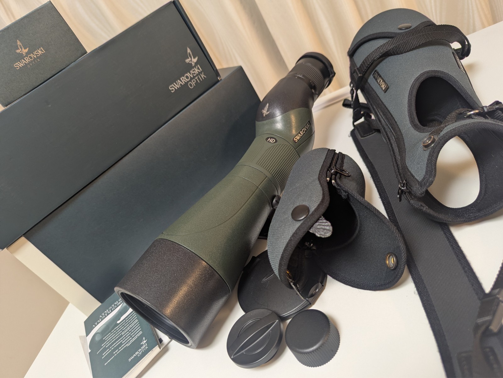 [Mint in Box w/Case] Swarovski STM 80 HD Spotting Scope 20-60x From Japan 357