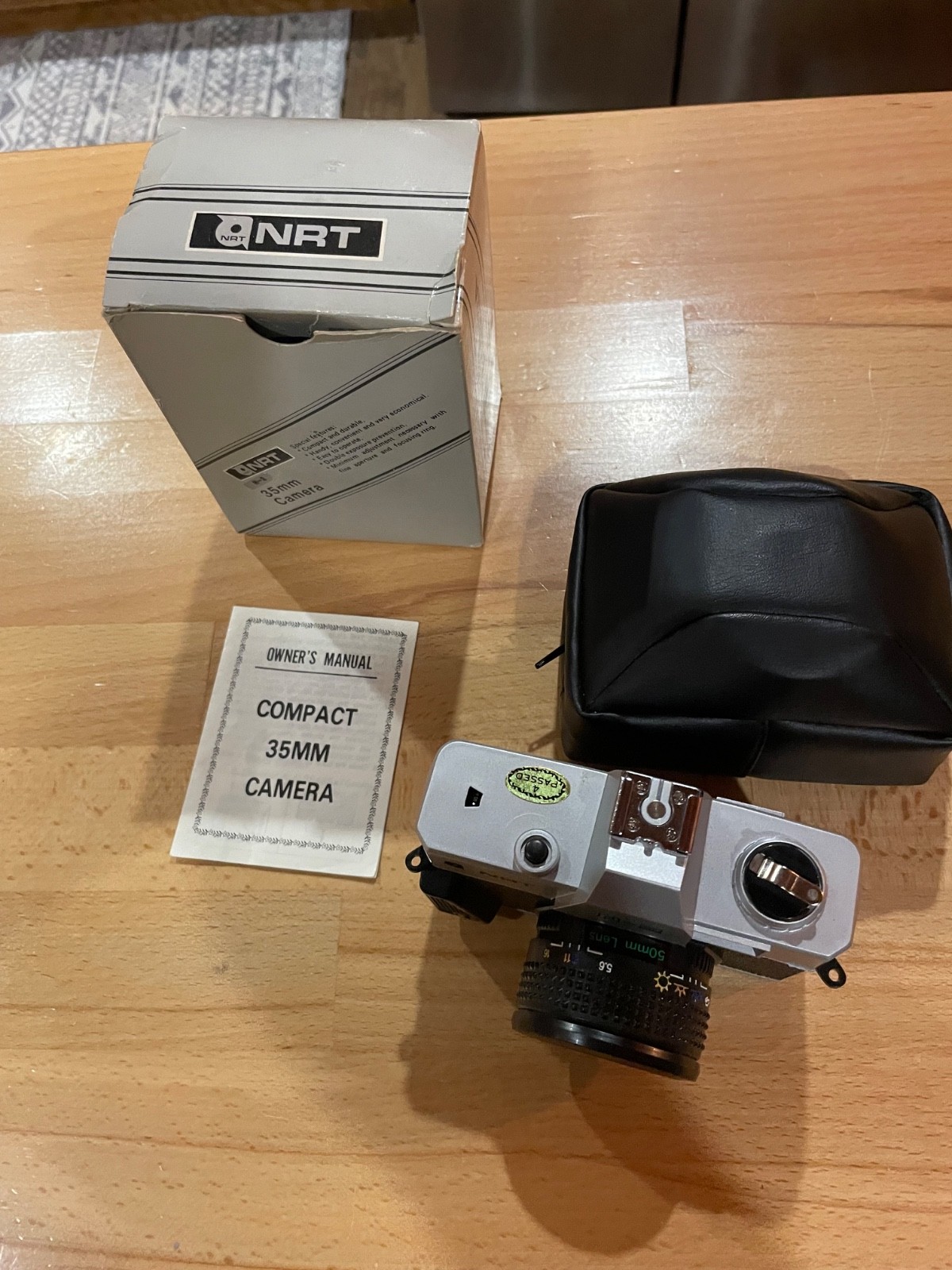 Vintage NRT N-2 35mm Film Camera Taiwan w Case NEW OLD STOCK- manual etc