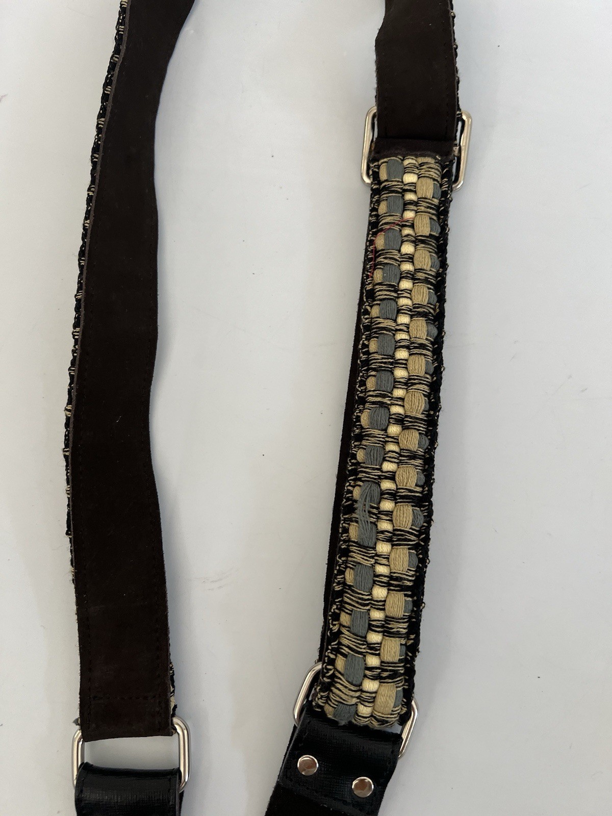 Valentino Vintage Woven Multicolor Purse Strap