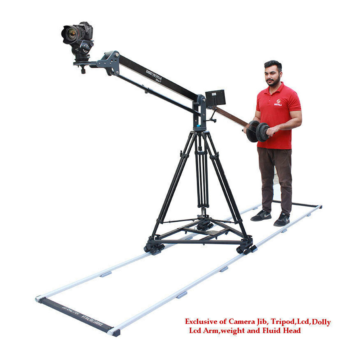 Shootvilla Aluminum 12ft Straight Tripod Dolly Track for load upto 450kg