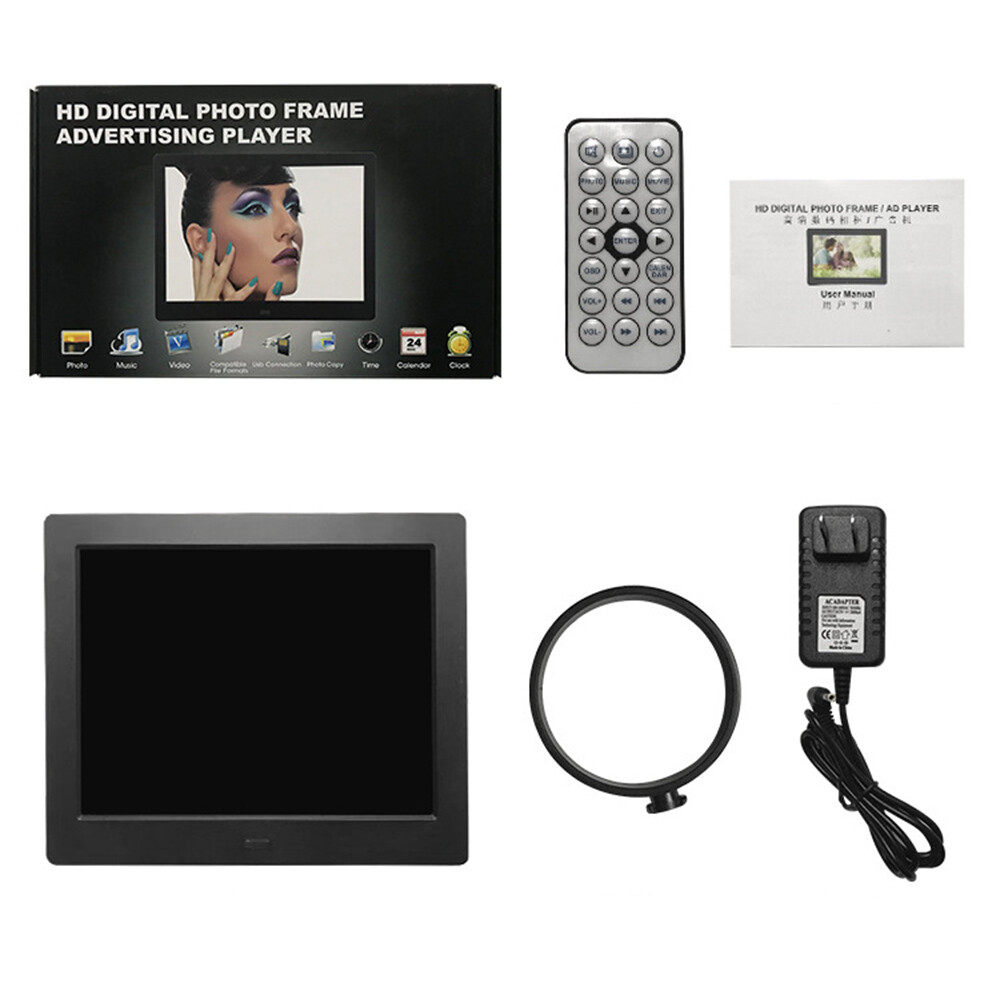 10″ HD Digital Photo Frame Electronic Picture Video Player Album Dispaly Stand