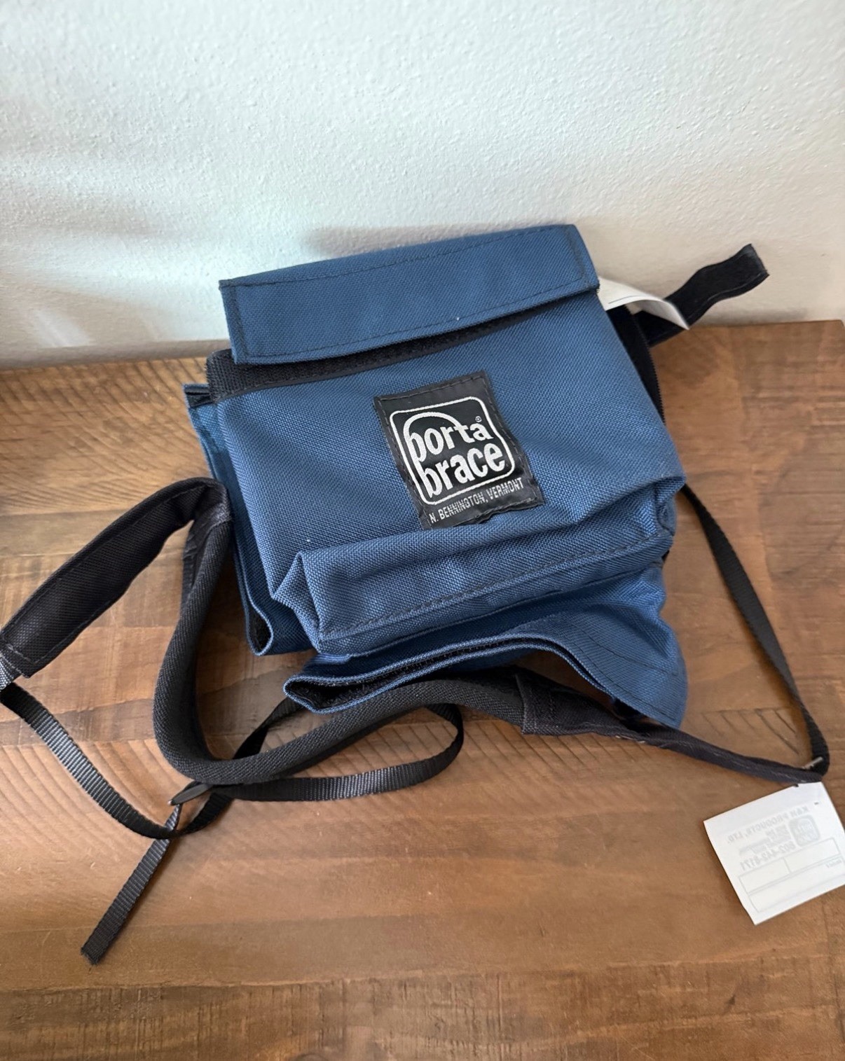 PortaBrace WK-D900 Recorder Case/Pouch Nylon Blue/Black w Strap