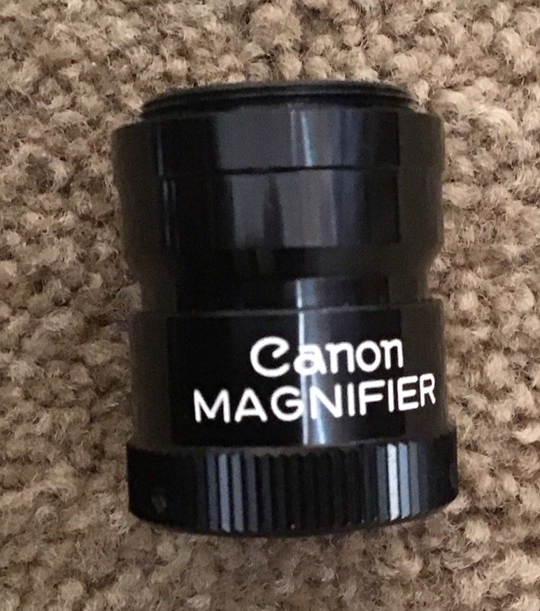 Canon Magnifier S & Adapter For A-1, AE-1, AE-1 Prog.And Other A Series Bodies