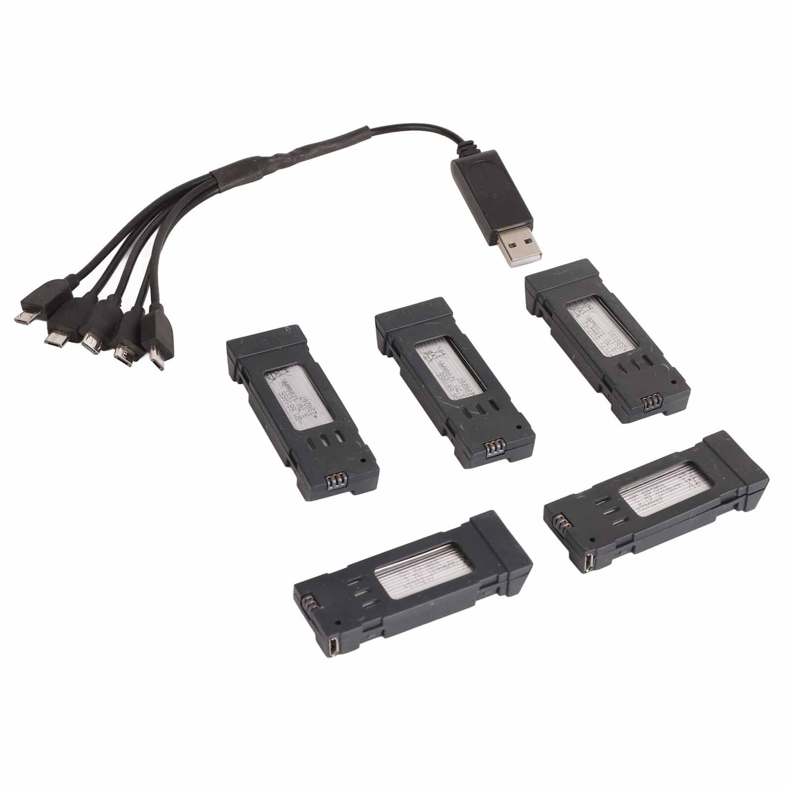 (3.7V 1200mAH Lithium Battery Portable Drone Battery With 5 In 1 Charger FA