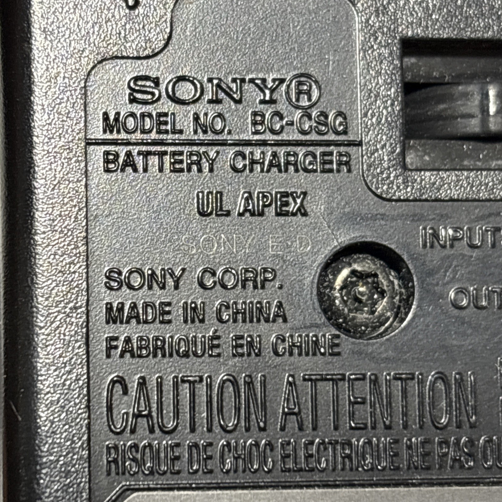 OEM Sony BC-CSG Battery Charger for NP-BG1, NP-FG1 G Type Battery for Camera