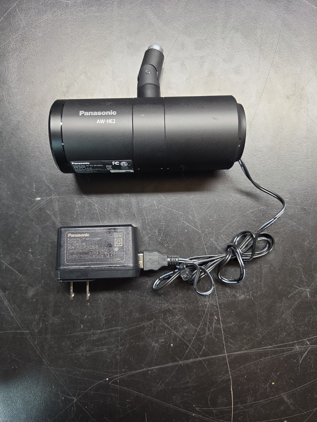 Used Panasonic AW-HE2 1080P Remote IP Control PTZ Camera HDMI Power Supply