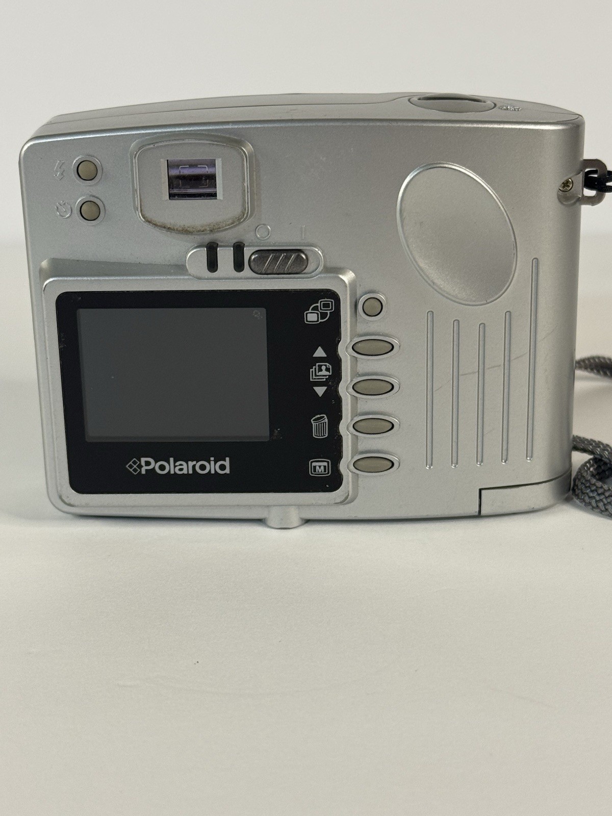 Polaroid PhotoMAX FUN Flash 640 0.4MP Digital Camera Silver Tested Works DIGICAM