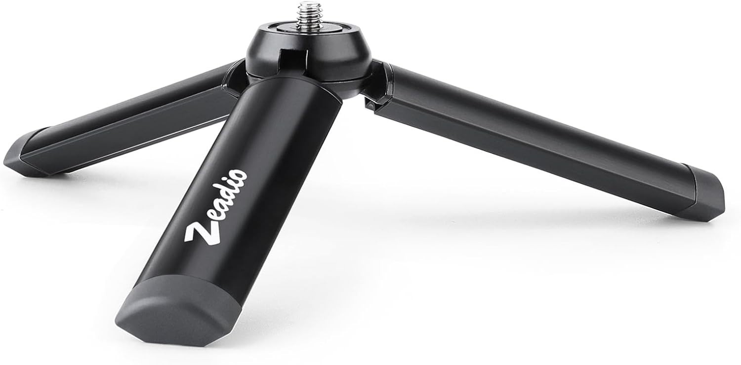 Versatile Metal Tripod Stand: Perfect for Compact Indoor & Outdoor Shooting