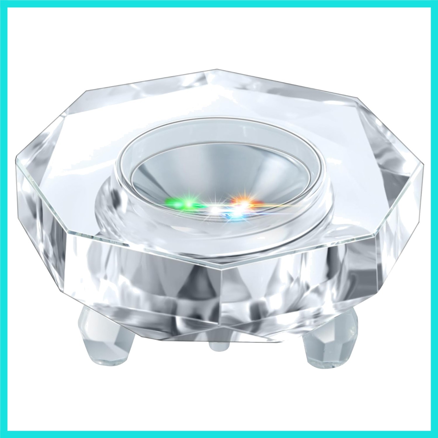 Crystal LED Light Base Multicolor Changing Pedestal Color Show Stand Lighted …