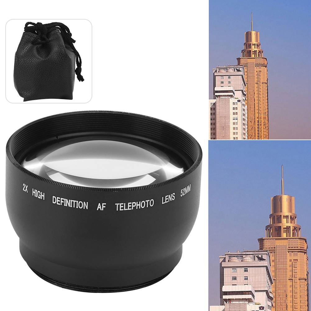 2X Magnification Lens For 52MM Diameter Cameras And Filters Excellent