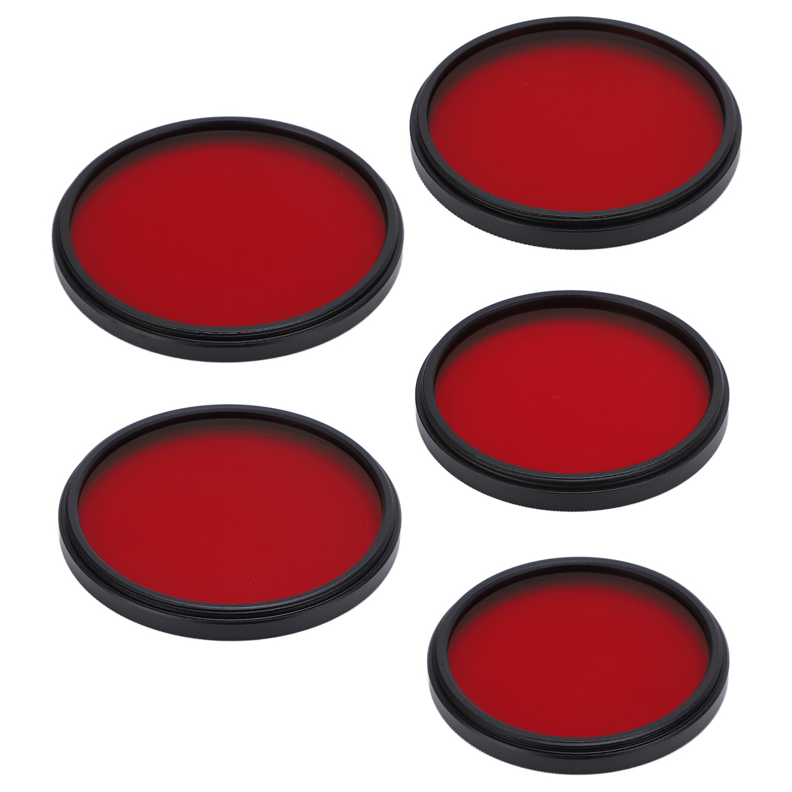 Threaded Camera Lens Filter Full Red Color Filter Optical Glass For